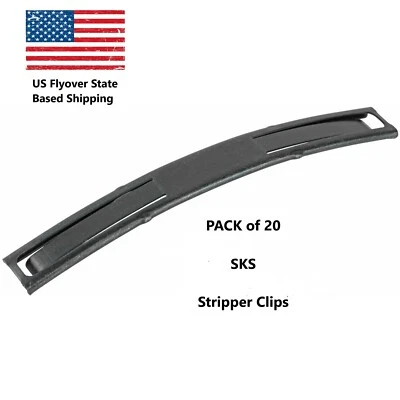 20 clips pelacables SKS de 7,62 x 39 velocidades de carga AMMO NUEVO PAQUETE de 20 clips para MAG Foto 1 de 4