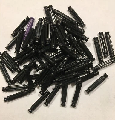 Lote estándar a granel de 70 piezas de varillas negras K'NEX 1-5/16" piezas pequeñas de repuesto KNEX Foto 1 de 3