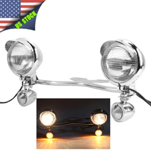 Driving Passing Light Bar For Yamaha V-Star XVS 650 1100 Custom Silverado XV1700 - Bild 1 von 11