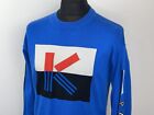 Kenzo Blue COLOUR BLOCK ‘K’ Sweater Jumper Size Medium M