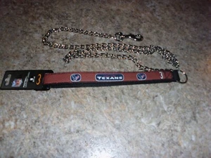 NFL Houston Texans chain dog leash, NEW - Picture 1 of 3