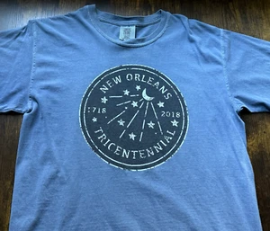 New Orleans Tricentennial 2018 T-Shirt Gr. Medium Blau Komfort Farben Louisiana - Bild 1 von 7