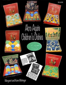 Akro Agate Children's Dishes-Margaret & Kenn Whitmyer-Glass reference work - Picture 1 of 8