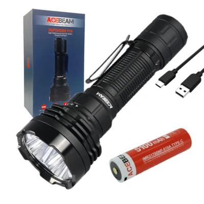 Acebeam Defender P18 Dual Switch Rechargeable Tactical Flashlight -5000 Lumens w