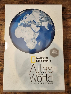 New/Sealed National Geographic Atlas of the World, 9th Edition - Hardcover Large - Image 1 of 2