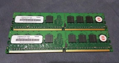 L506464K20C-50A Legacy 1GB (512MB x 2)  PC2-3200 DDR2-400MHz CL3 Computer Module - Image 1 of 2