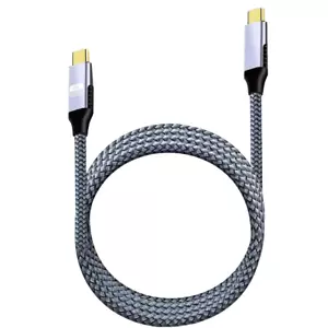 Memoz 2M Nylon Braided 5A USB C to Type C 100W Cable Fast Charging Cable - Picture 1 of 6