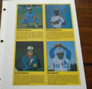 Lundi Hockey Photos 1980's -90's Expos Players front / Real Cloutier  back - Picture 1 of 2