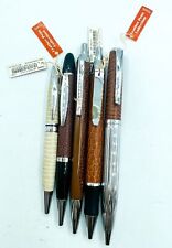 NOS Ohto 5pcs Metal Ballpoint Pen With Leather, Price Tag Included Free Shipping