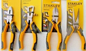 STANLEY DYNAGRIP PLIERS COMBINATION LONG NOSE DIAGONAL CUTTERS SNIPS WIRE STRIP