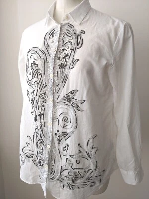 Blusa camisa bordada secuencia Etro para mujer talla 48 Foto 1 de 4