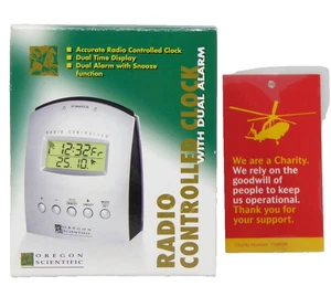 Oregon Scientific Radio Controlled Clock With Dual Alarm BP2 - Picture 1 of 9