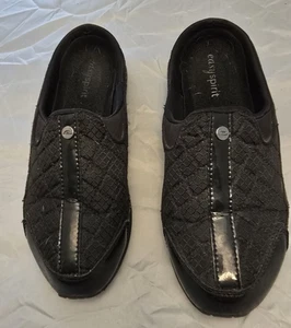 Easy Spirit Travel Time Pantolette Clogs Pantoletten Lack & Nylon schwarz Größe 8 - Bild 1 von 8