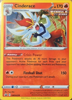 Cinderace - Promo SWSH: Sword & Shield Promo Cards SWSH278 NM - Image 1 of 2