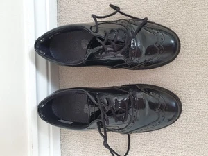 Clarks Black School Shoes Size 4G Girls - Picture 1 of 7