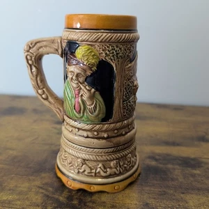 Vintage German Beer Stein Ceramic Tankard Musical Wind Up Jersey Regal - Picture 1 of 6