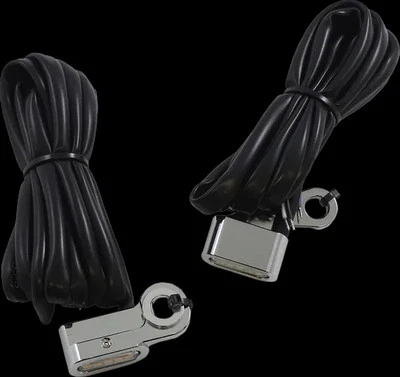 Luz marcadora de señal de giro cromada de arrastre para Heritage Softail Classic 90-17 Foto 1 de 3