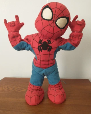 Itsy Bitsy 蜘蛛侠动画娃娃 - 孩之宝 2006 15 英寸毛绒玩具已测试并可用 — 第 1/4 张图片