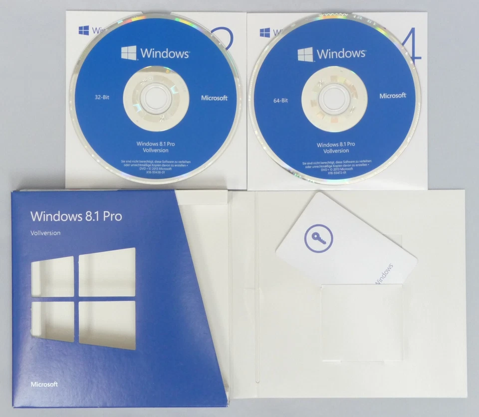 Microsoft Windows 8.1 Pro - Retail/Box-Vollversion - Deutsch - Professional - Bild 1 von 2
