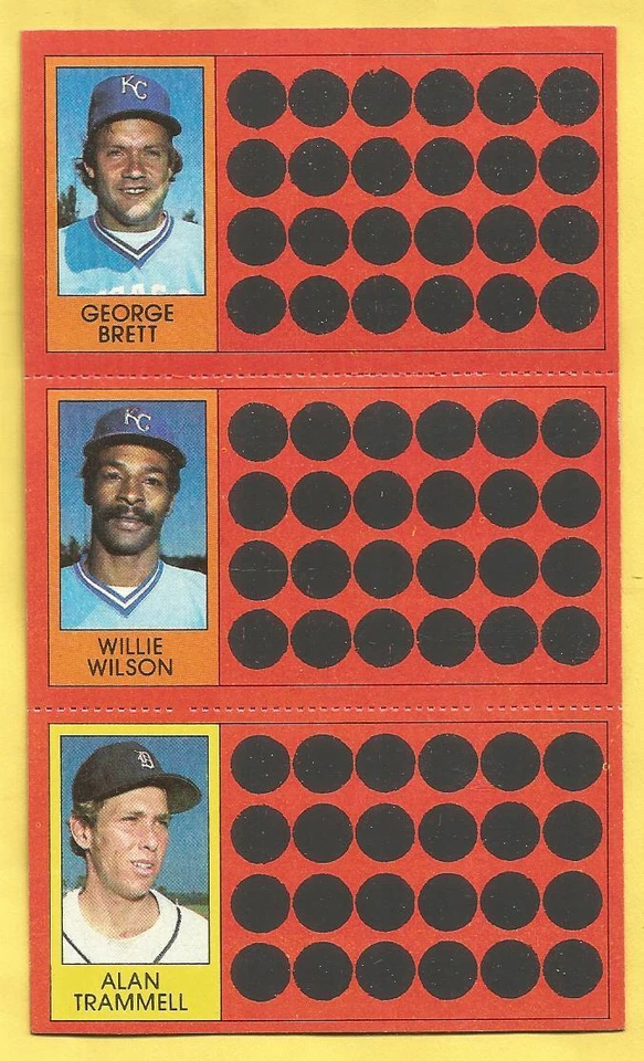 1981 TOPPS SCRATCHOFFS 3 Card Panels Unscratched / You Pick The Cards - Image 1 of 1