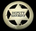 RG20149 *NOS* VINTAGE 1970s BARON **DEPUTY SHERIFF** 6PT STAR SOLID BRASS BUCKLE