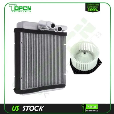 Blower Motor and Heater Core Front Fit For 1997 1998 1999 2000-2003 Ford F-150 Foto 1 de 4