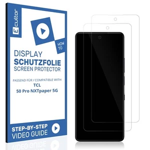 2x 3D Screen Protector matte for TCL 50 Pro NXTpaper 5G Flexible Protection - Picture 1 of 6
