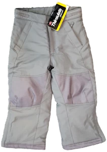 Kids LL Bean Snow Pants Overalls Insulated Gray Size 4 - Picture 1 of 21
