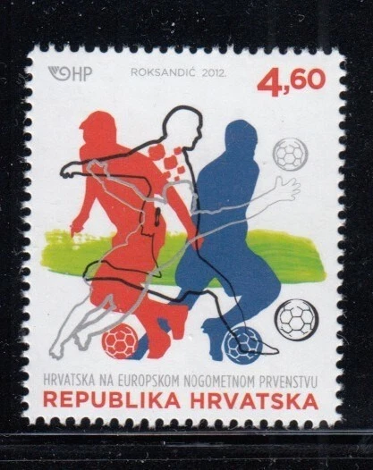 Sello Campeonato de Europa de Fútbol de Croacia MNH Foto 1 de 1