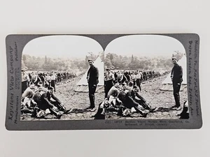 Keystone Stereoview 18718 donde los caballos estaban cuarteados destacamento caballería británica - Imagen 1 de 8