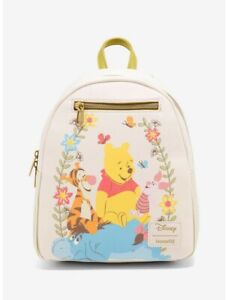 Loungefly Disney Winnie The Pooh Spring Flowers Mini Backpack Bag NWT Floral NEW