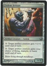 1x Foil - Golem Artisan - Magic the Gathering MTG Scars of Mirrodin