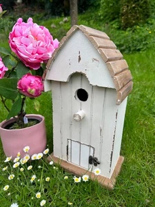 Dekoratives Vogelhaus von Clayre & Eef Shabby Chic Holz Garten 38cm NEU - Bild 1 von 7