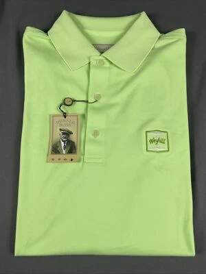 Camisa de golf Donald Ross polo logotipo en el pecho pequeña verde poliéster nueva con etiquetas precio de venta sugerido por el fabricante 98 USD Foto 1 de 4