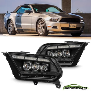 Fit 2010-2012 Ford Mustang NOVA-Series LED Projector Headlights Pair Black - Foto 1 di 10
