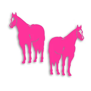 Pair Quarter Horse Decal Sticker for Tack Box 4H Farm Ranch Truck Trailer L&R P - Picture 1 of 1