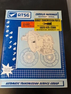 Atsg Chrysler Pasajero A404, A413, A670 Techtran Manual - Imagen 1 de 2