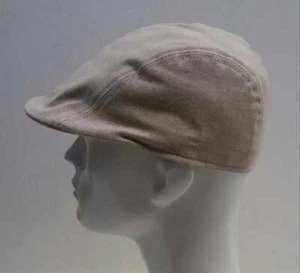 Coppola Mütze Gänseschnabel Sommer 100% Leinen hell Made in Italy - Bild 1 von 4