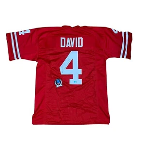 Lavonte David Signed Red Jersey Beckett Nebraska Cornhuskers Buccaneers Bucs - Picture 1 of 3