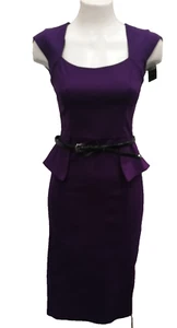 BNWT Star by Julienne MacDonald Peplum Bodycon Dress Size 12 - Picture 1 of 11
