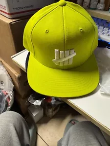 Undefeated Green Cotton 5 Strike Snapback Men's Cap Hat NWT UNDFTD Streetwear - Picture 1 of 1