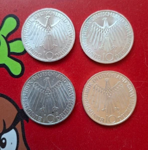 10 DM OLYMPIADE DEUTSCHLAND 1972 Spirale D + F + G + J - Erste Prägung - Bild 1 von 2