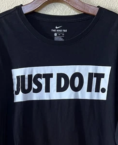 Camiseta negra para hombre Nike Just Do It talla 2XL XXL BLS1 - Imagen 1 de 4