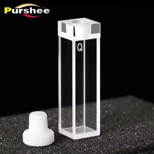 1pcs Standard quartz fluorescence cuvette cell with stopper(10mm) - Picture 1 of 5