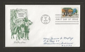 1977 US 13c First Civil Settlement In Alta California FDC Scott #1725 - Picture 1 of 2