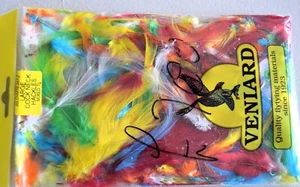 Veniard 7g Large Cock Neck Hackle MIxed Colours - Picture 1 of 1