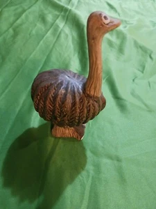 Clay Ostrich Figurine - vintage - by Enesco - 4 3/4" tall - Picture 1 of 6