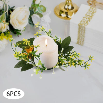 Anillo Vela Girasol, Anillo Vela 6 PIEZAS, Anillo Vela Girasol Artificial Foto 1 de 4