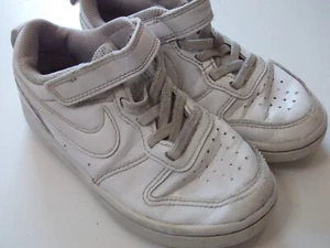 Boys Nike Trainers Size 11 Infant White leather AF1 kIds Unisex - Picture 1 of 9