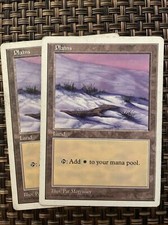 MTG Basic Land 2x Plains Fifth Edition 430 Regular Land LP 1997